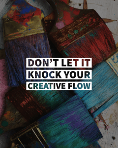 don't let rejection knock your creative flow