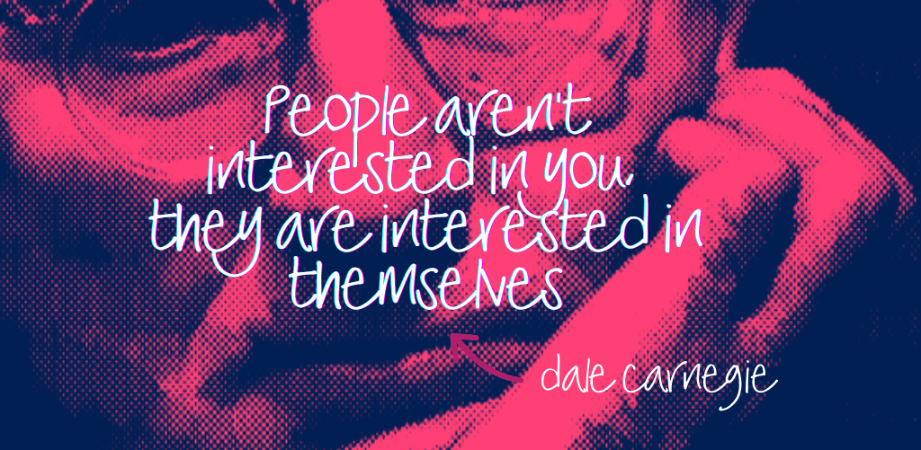 People aren't interested in you