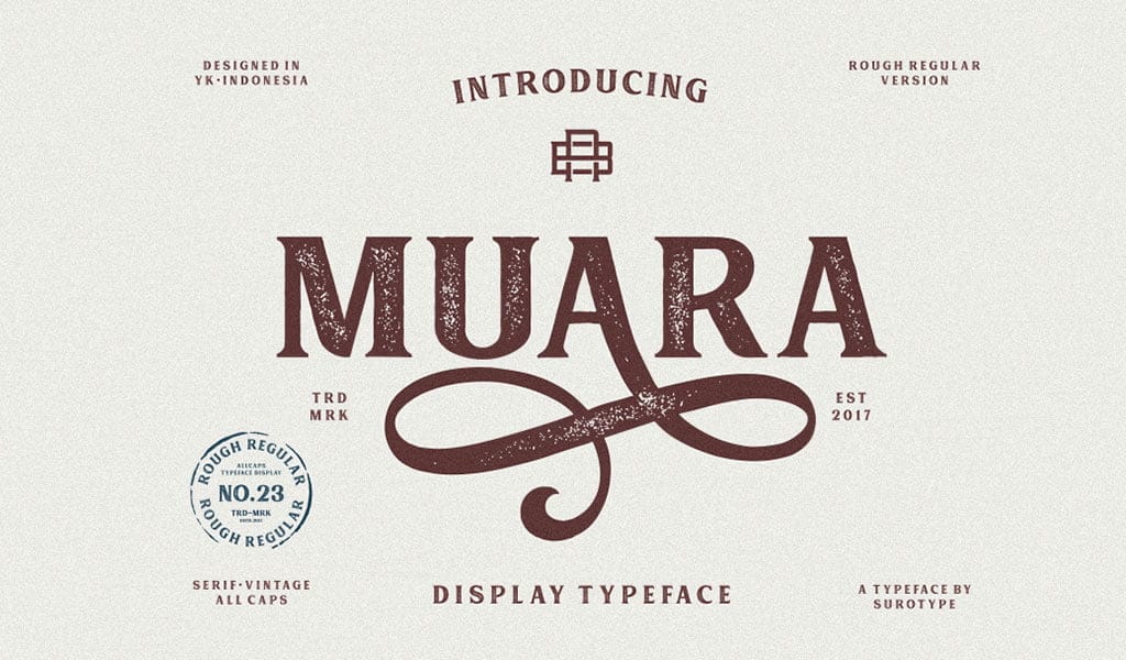 Muara Rough Free Font