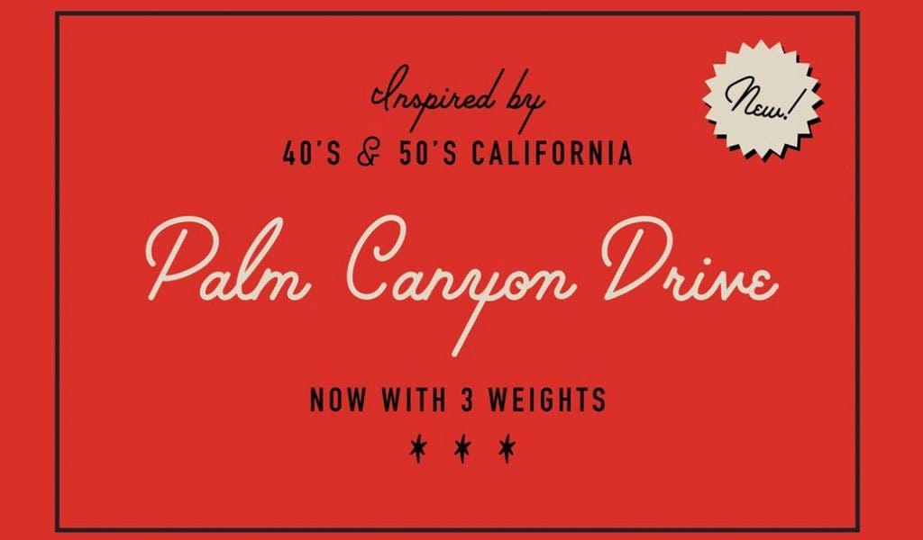 Palm Canyon Drive 1950s Retro Free Font