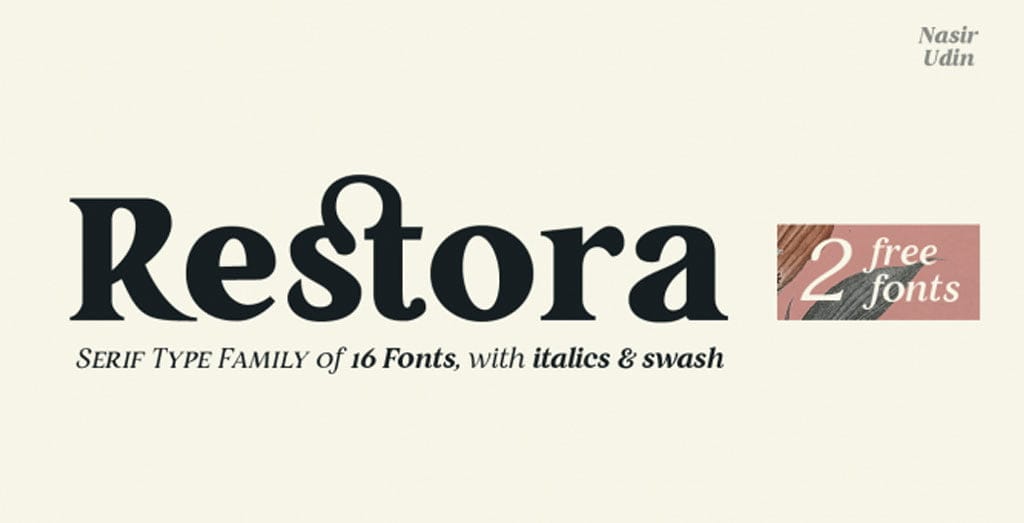 Restora Retro Free Font