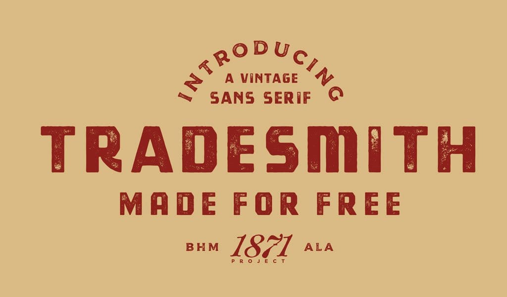Tradesmith Vintage Free Font